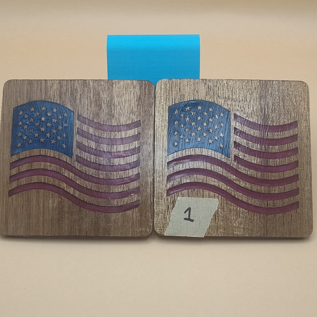 Custom engraved coasters
