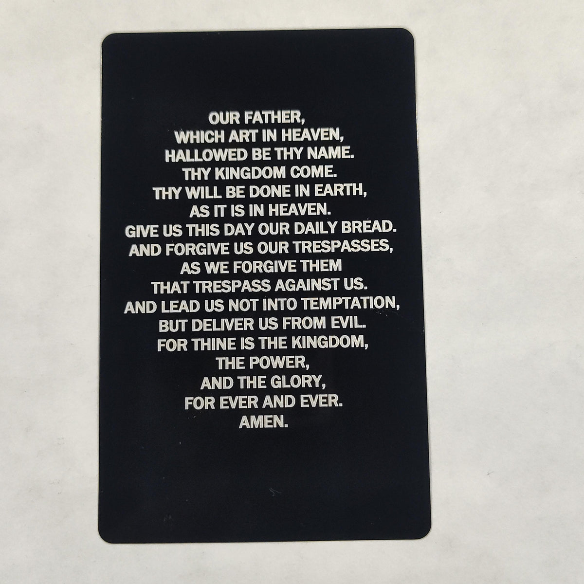Personalized Laser Engraved Metal Memorial Cards Bulk, Custom Aluminum Funeral Prayer Card Set, Celebration of Life Keepsake Gift