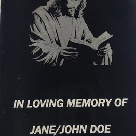 Personalized Laser Engraved Metal Memorial Cards Bulk, Custom Aluminum Funeral Prayer Card Set, Celebration of Life Keepsake Gift