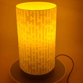 3D Printed Pixel Glow Table Lamp, Retro Gaming Desk Light, Cyberpunk Tech Nightlight, Funky Voxel Pixelated Geometric Accent Lamp