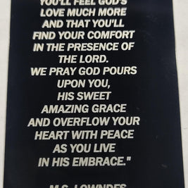 Laser Engraved Metal Prayer Cards Set of 8, Catholic Christian Gifts Bulk, Black Aluminum Wallet Keepsakes, First Communion Confirmation