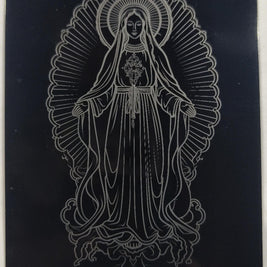 Laser Engraved Metal Prayer Cards Set of 8, Catholic Christian Gifts Bulk, Black Aluminum Wallet Keepsakes, First Communion Confirmation