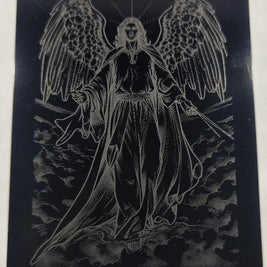 Laser Engraved Metal Prayer Cards Set of 8, Catholic Christian Gifts Bulk, Black Aluminum Wallet Keepsakes, First Communion Confirmation