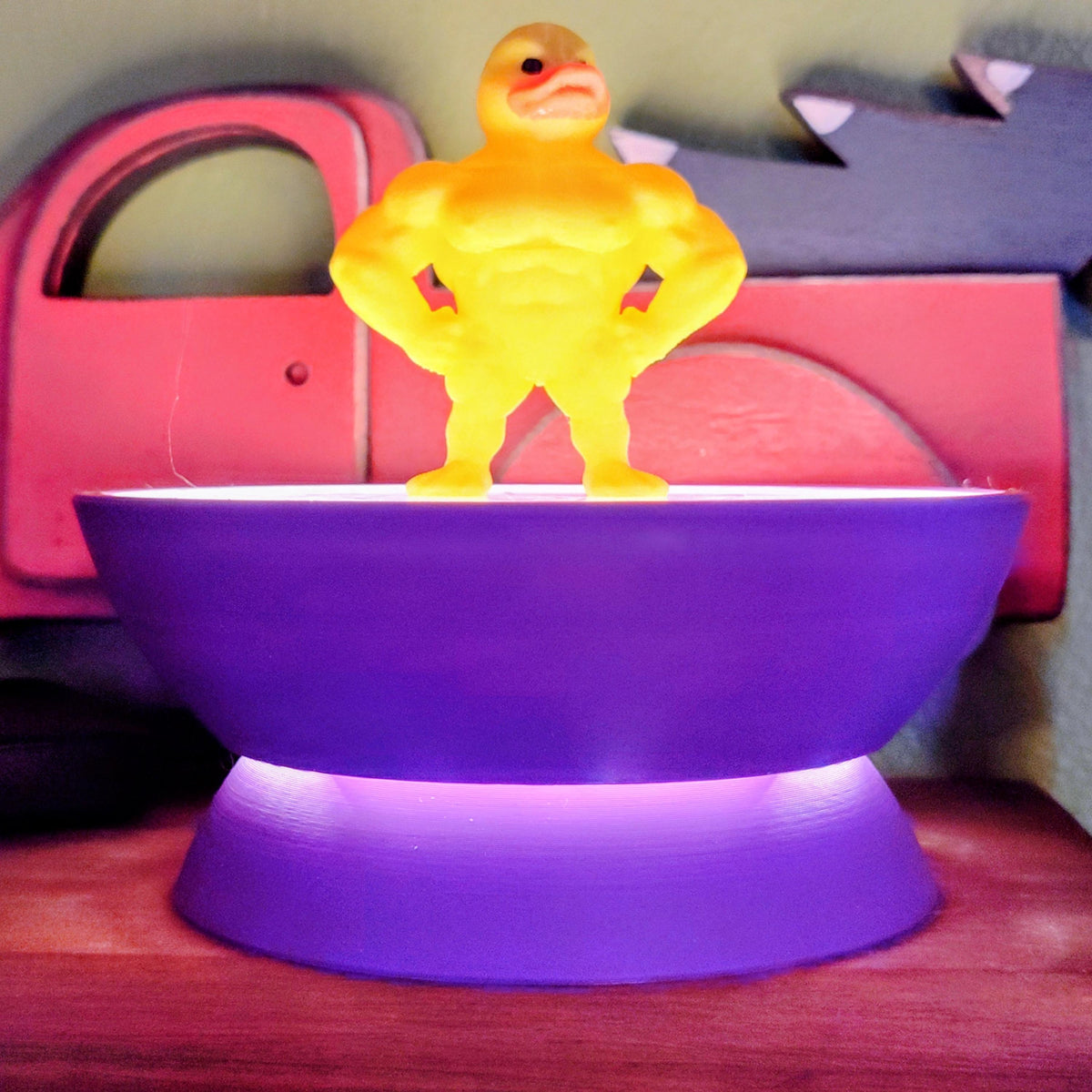 3D Printed COB LED Light Base for Crystals, USB Powered Display Pedestal for Glass Art Figurines, No Hotspot Collectible Miniature Stand