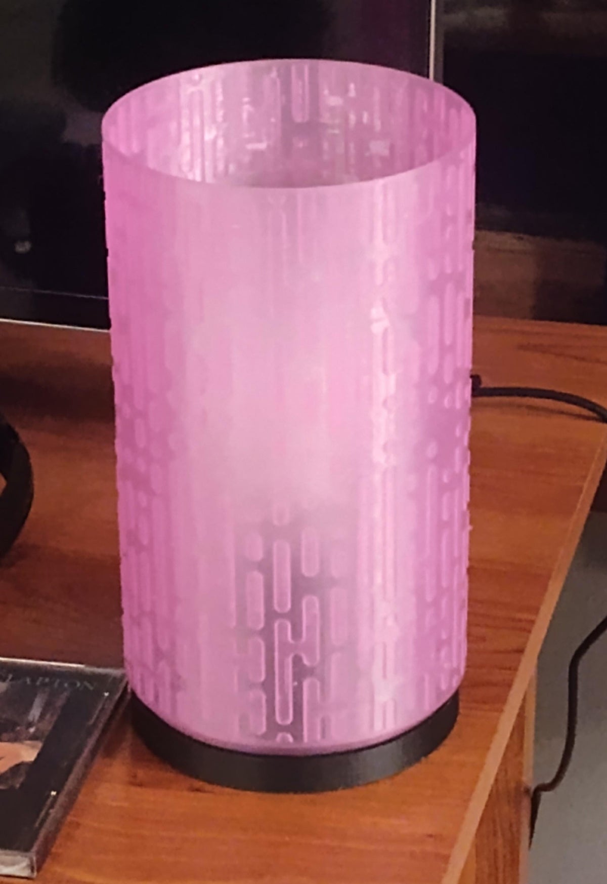 3D Printed Pixel Glow Table Lamp, Retro Gaming Desk Light, Cyberpunk Tech Nightlight, Funky Voxel Pixelated Geometric Accent Lamp