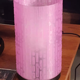 3D Printed Pixel Glow Table Lamp, Retro Gaming Desk Light, Cyberpunk Tech Nightlight, Funky Voxel Pixelated Geometric Accent Lamp