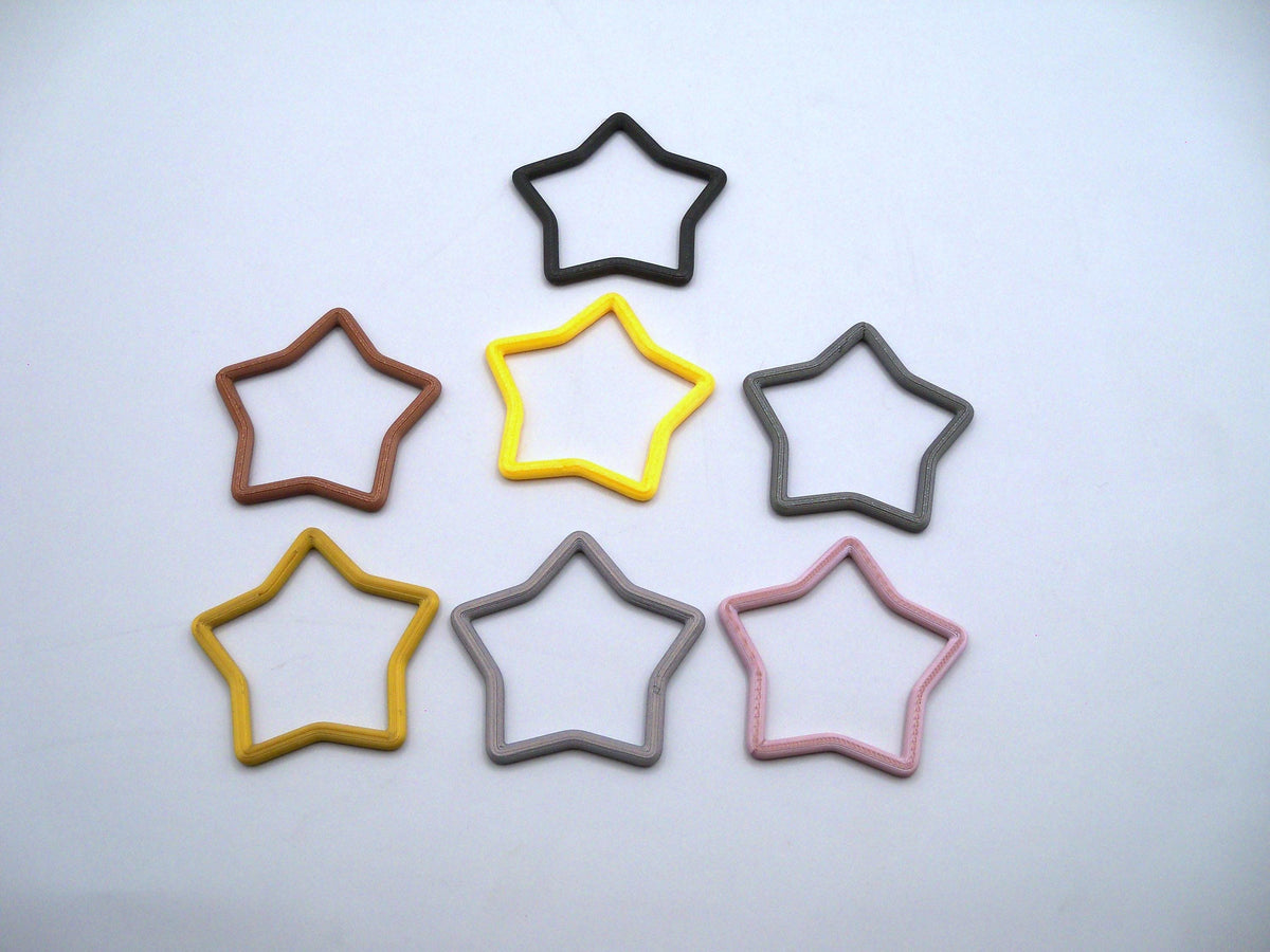 Fun 3D Printed Heart Hoop Earrings
