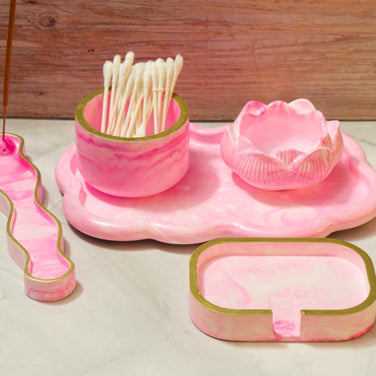 Custom Eco Resin Vanity Set Builder - Build Your Own 5pc Bathroom Set, Pick Your Colorway & Vessels - The Signature Series Vanity Ensemble