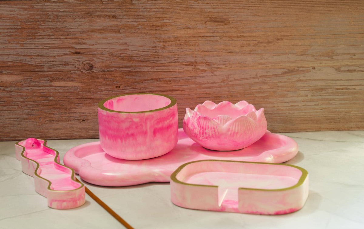Custom Eco Resin Vanity Set Builder - Build Your Own 5pc Bathroom Set, Pick Your Colorway & Vessels - The Signature Series Vanity Ensemble