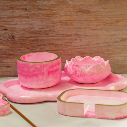 Custom Eco Resin Vanity Set Builder - Build Your Own 5pc Bathroom Set, Pick Your Colorway & Vessels - The Signature Series Vanity Ensemble