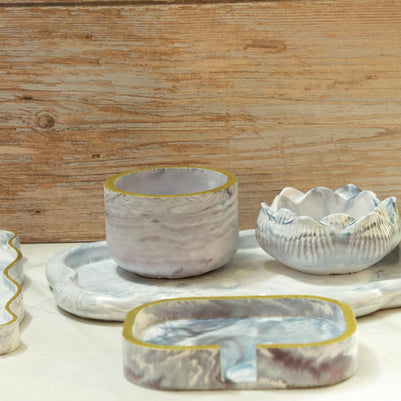 Custom Eco Resin Vanity Set Builder - Build Your Own 5pc Bathroom Set, Pick Your Colorway & Vessels - The Signature Series Vanity Ensemble