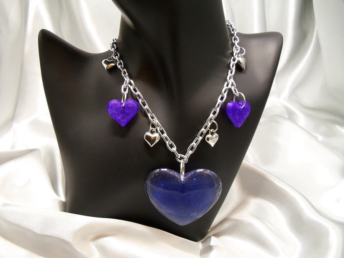 Chunky Heart Chain Necklace