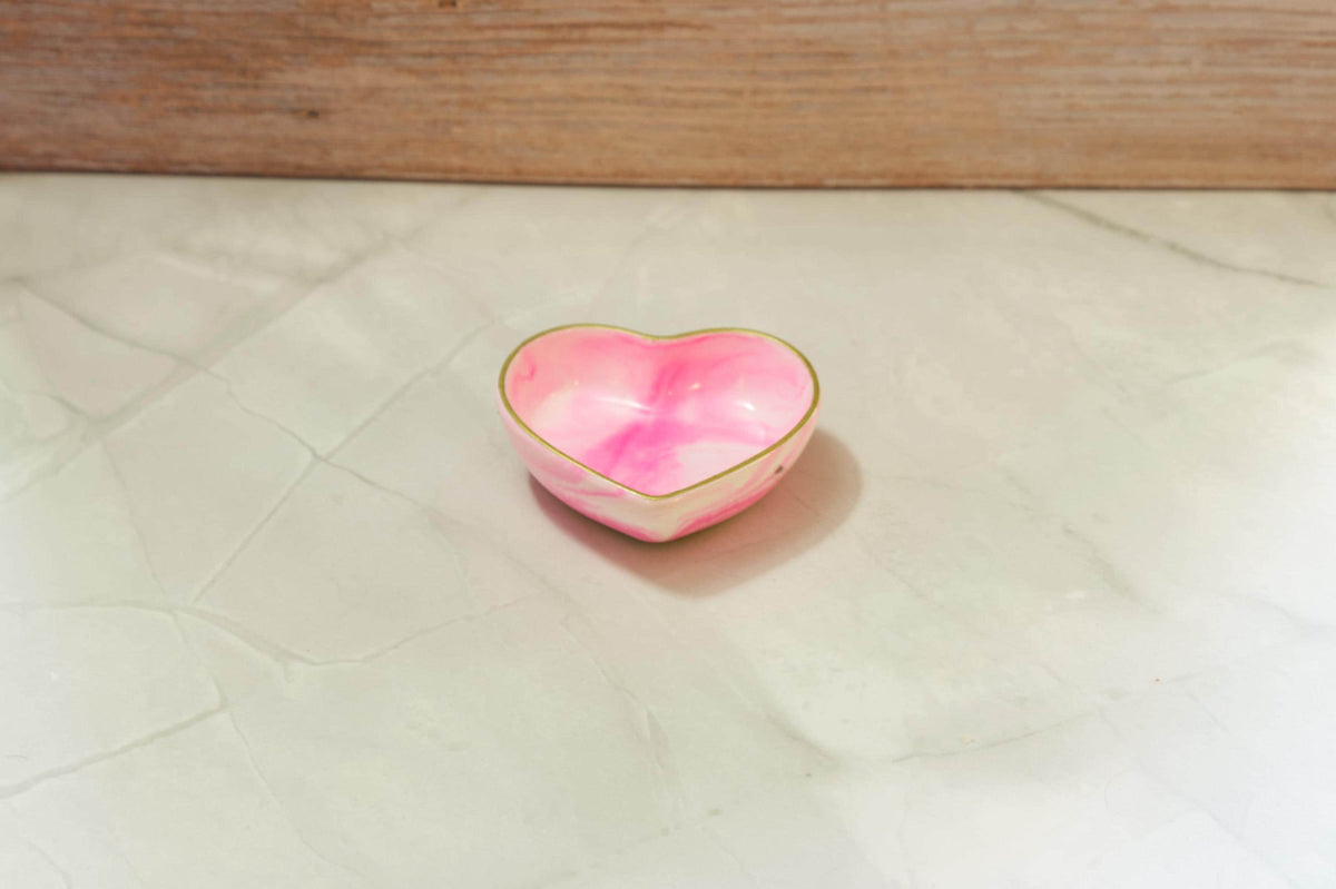 Modern Lotus Ring Dish - Nebula Sanctuary Basin Eco-Resin Bathroom Countertop Jewelry Bowl, Marbled Pastel Trinket Display Plate
